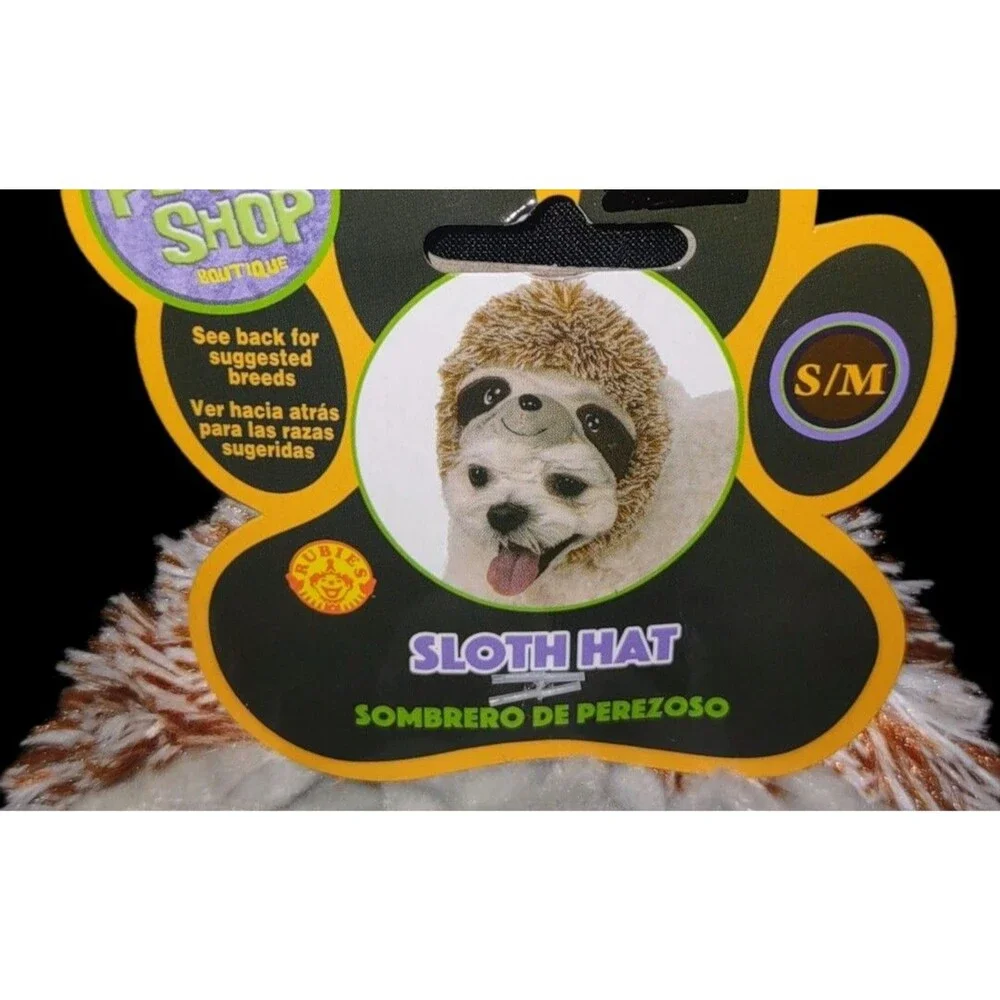 Rubie's Pet Shop Boutique Halloween Hats for Dogs - Sloth Size M-L